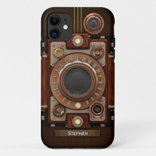 Vintage Steampunk Camera #1C iPhone 11 Case