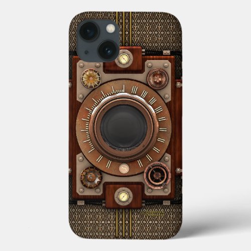 Vintage Steampunk Camera 1D De Luxe iPhone 13 Case