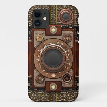Vintage Steampunk Camera #1d (de Luxe!) Iphone 11 Case by poppycock_cheapskate at Zazzle