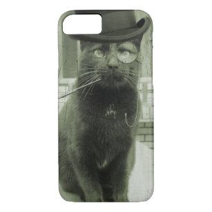 Vintage Steampunk Cat iPhone Case