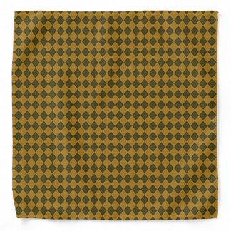 Vintage Steampunk Harlequin Pattern Bandana