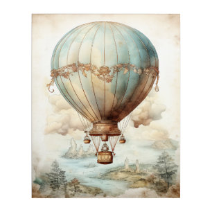 Vintage Steampunk Hot Air Balloon (2) Acrylic Print