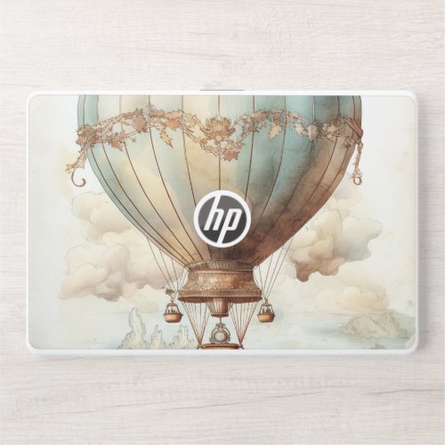 Vintage Steampunk Hot Air Balloon 2 HP Laptop Skin