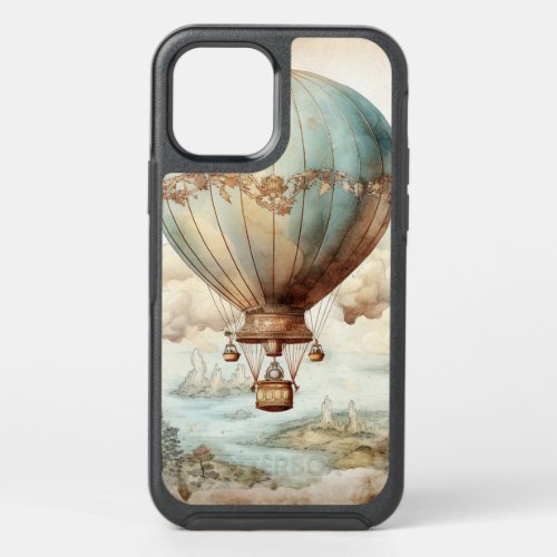 Vintage Steampunk Hot Air Balloon 2 OtterBox Symmetry iPhone 12 Pro Case