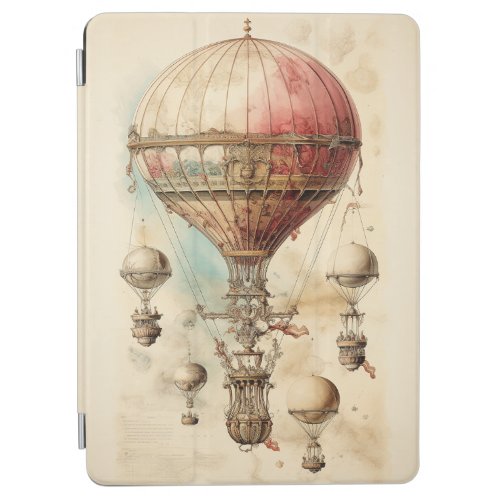 Vintage Steampunk Hot Air Balloon 4 iPad Air Cover