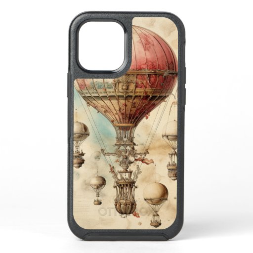 Vintage Steampunk Hot Air Balloon (4) OtterBox Symmetry iPhone 12 Pro Case