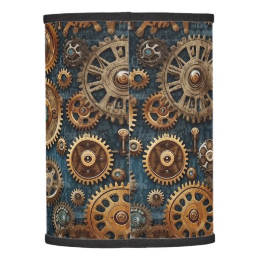Vintage steampunk  lamp shade (Back)