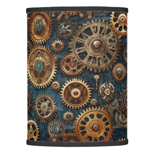 Vintage steampunk  lamp shade (Front)