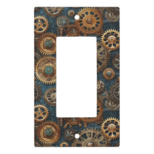 Vintage steampunk light switch cover