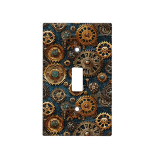 Vintage steampunk light switch cover