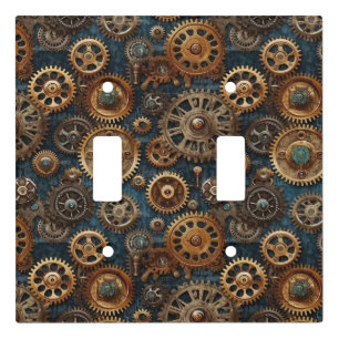 Vintage steampunk light switch cover
