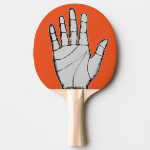 Vintage Steampunk Metal Hand Ping-Pong Paddle