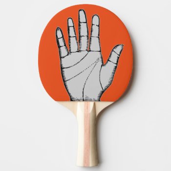 Vintage Steampunk Metal Hand Ping-pong Paddle by SmokyKitten at Zazzle