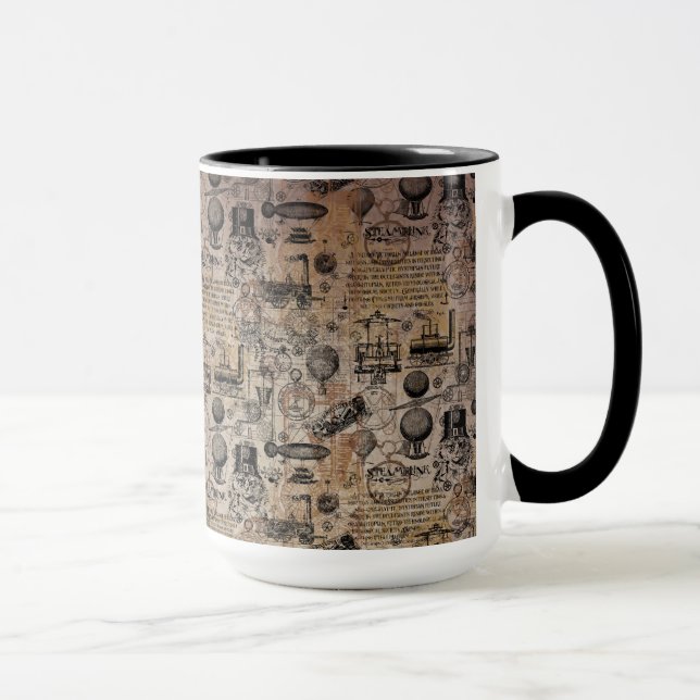 Vintage Steampunk Mug (Right)
