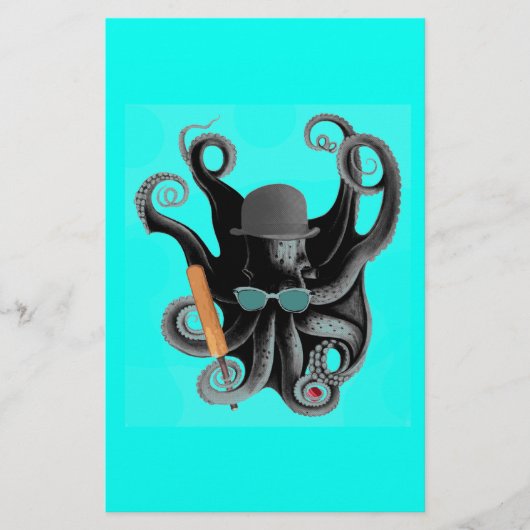 vintage steampunk octopus cricketer (Front)