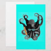 vintage steampunk octopus cricketer (Front/Back)