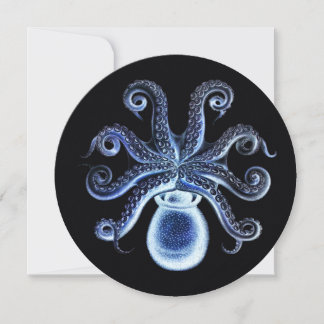 Vintage Steampunk Octopus - Dark Blue
