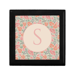 Vintage Steampunk Old Lock Key Red Poppy Gift Box