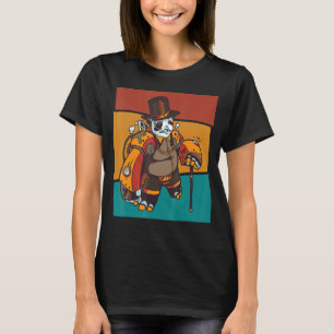 Vintage Steampunk Panda Mechanical T-Shirt