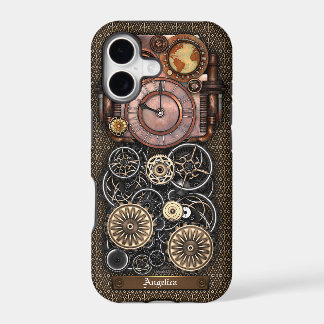 Vintage Steampunk Timepiece Redux #2 iPhone 17 Case