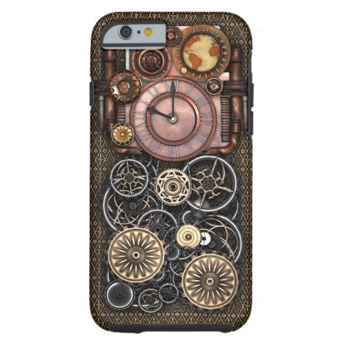 Vintage Steampunk Timepiece Redux Tough iPhone 6 Case