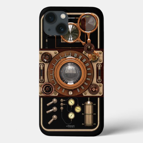 Vintage Steampunk TLR Camera 2B iPhone 13 Case