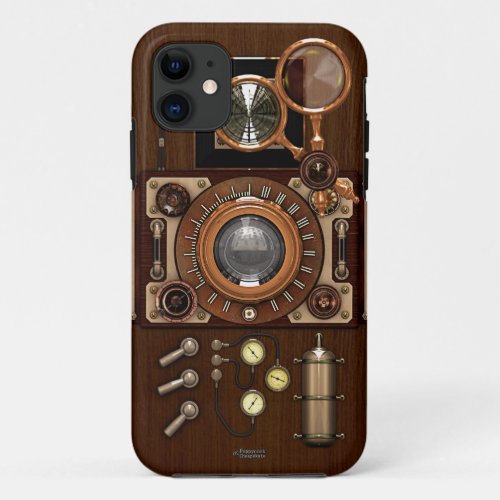 Vintage Steampunk TLR Camera iPhone 11 Case