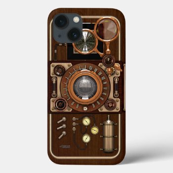 Vintage Steampunk Tlr Camera Iphone 13 Case by poppycock_cheapskate at Zazzle