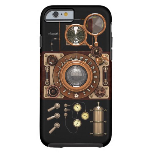 Vintage Steampunk TLR Camera Dark Tough iPhone 6 Case
