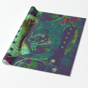 Vintage Steampunk Wallpaper Wrapping Paper