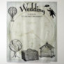 Vintage Steampunk Wedding Photo Background Tapestry
