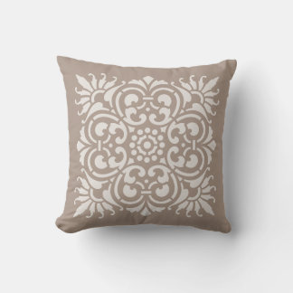 Vintage Stencil Medallion Pillow