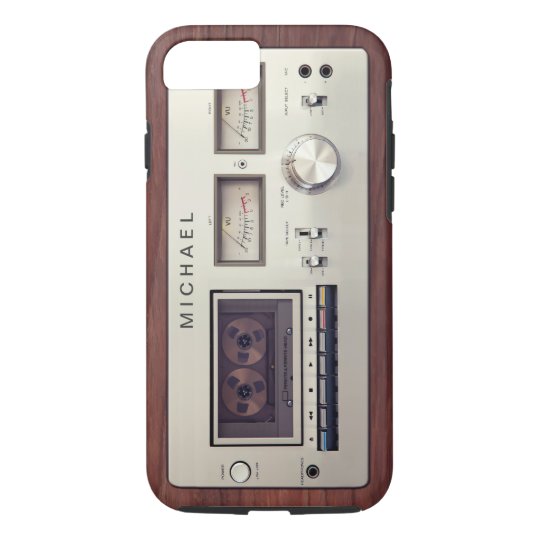 Vintage Stereo Cassette Tape Deck Player CaseMate iPhone Case