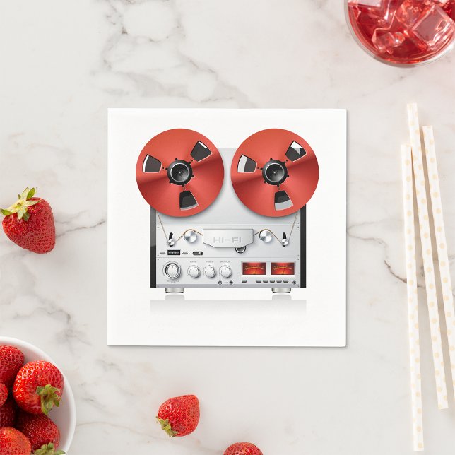 Vintage Stereo Paper Napkins (Creator Uploaded)