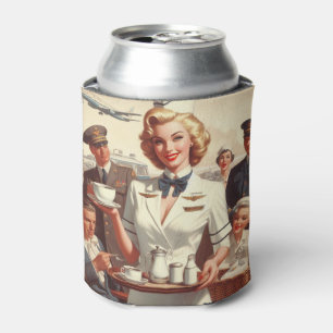 Vintage steward pin up can cooler