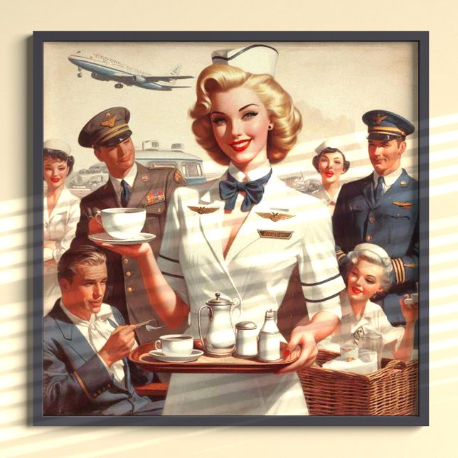 Vintage steward pin up poster (Creator Uploaded)