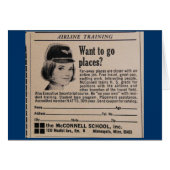 Vintage Stewardess Advertisement (Front Horizontal)
