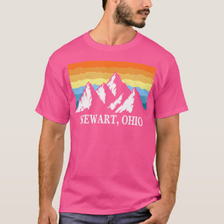 Vintage Stewart Ohio Mountain Hiking Souvenir Prin T-Shirt