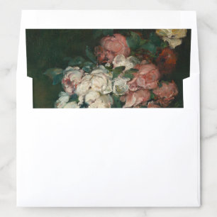 Vintage Still Life Pink Flowers Envelope Liner