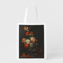 Vintage Still Life with Flowers