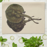 Vintage Sting Rays Stingrays, Marine Life Animals Kitchen Towel