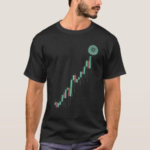Vintage Stock Chart Cardano ADA Coin To The Moon C T-Shirt