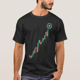 Vintage Stock Chart Chainlink Link Coin To The Moo T-Shirt