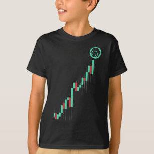 Vintage Stock Chart HEX Coin To The Moon Crypto To T-Shirt