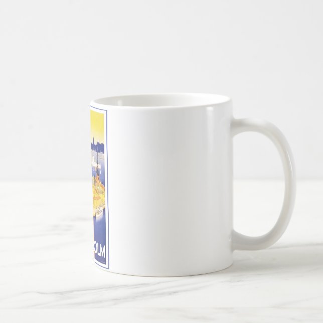 Vintage Stockholm Sweden Coffee Mug (Right)