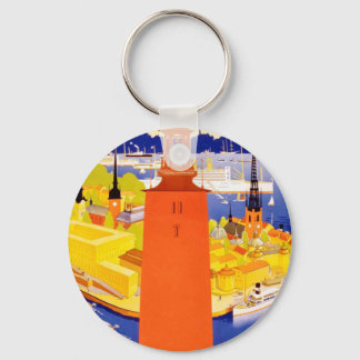 Vintage Stockholm Sweden Keychain