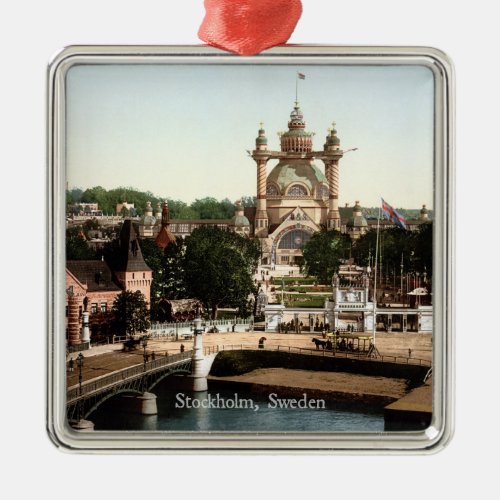 Vintage _ Stockholm Sweden Metal Ornament