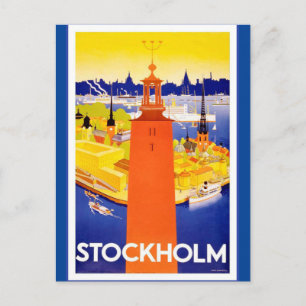 Vintage Stockholm Sweden Postcard