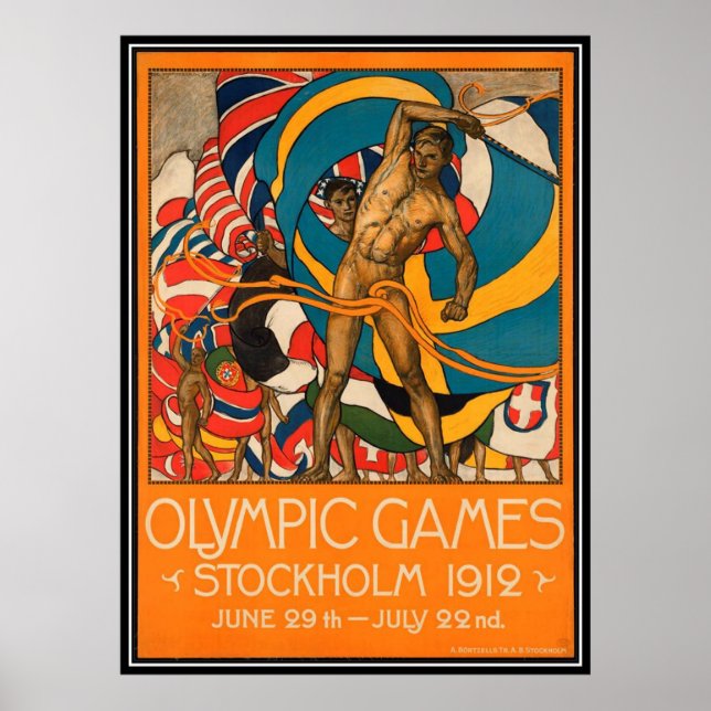 Vintage Stockholm Sweden - Poster (Front)