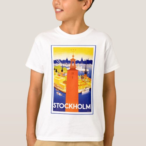 Vintage Stockholm Sweden T_Shirt